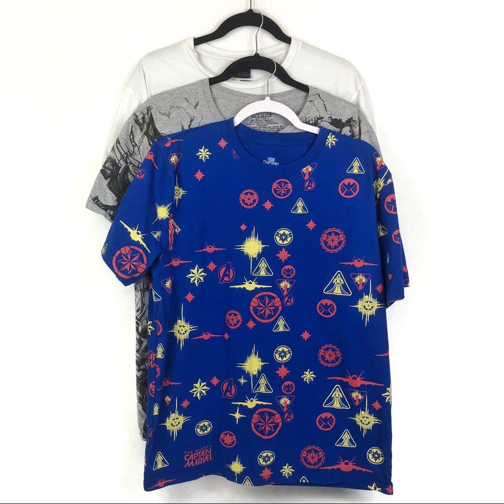 Marvel | Men’s Graphic Tee Superhero Lot of 3 Tees